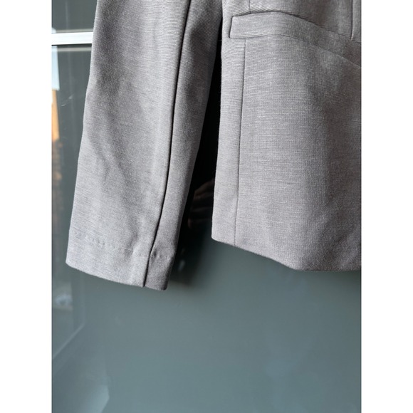 Gray Knit Blazer Petite Principle Women's Striped Lined Business Casual‎ Women's - Picture 3 of 5